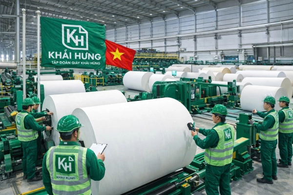 TẬP ĐOÀN GIẤY KHẢI HƯNG NHÀ SẢN XUẤT PHÔI GIẤY ĐỐI TÁC OEM CHO HÀNG TRĂM THƯƠNG HIỆU