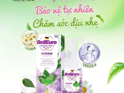 Dung Dịch Vệ Sinh Phụ Nữ Công Nghệ Sinh Học Bell Euro 250G